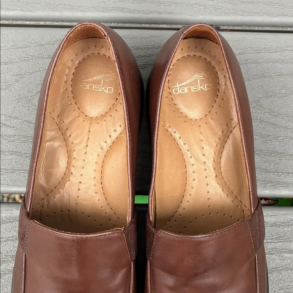 Dansko Dorie Leather Comfort Loafer Slip On Brown Size EU 37 US 6.5-7 - Picture 8 of 13